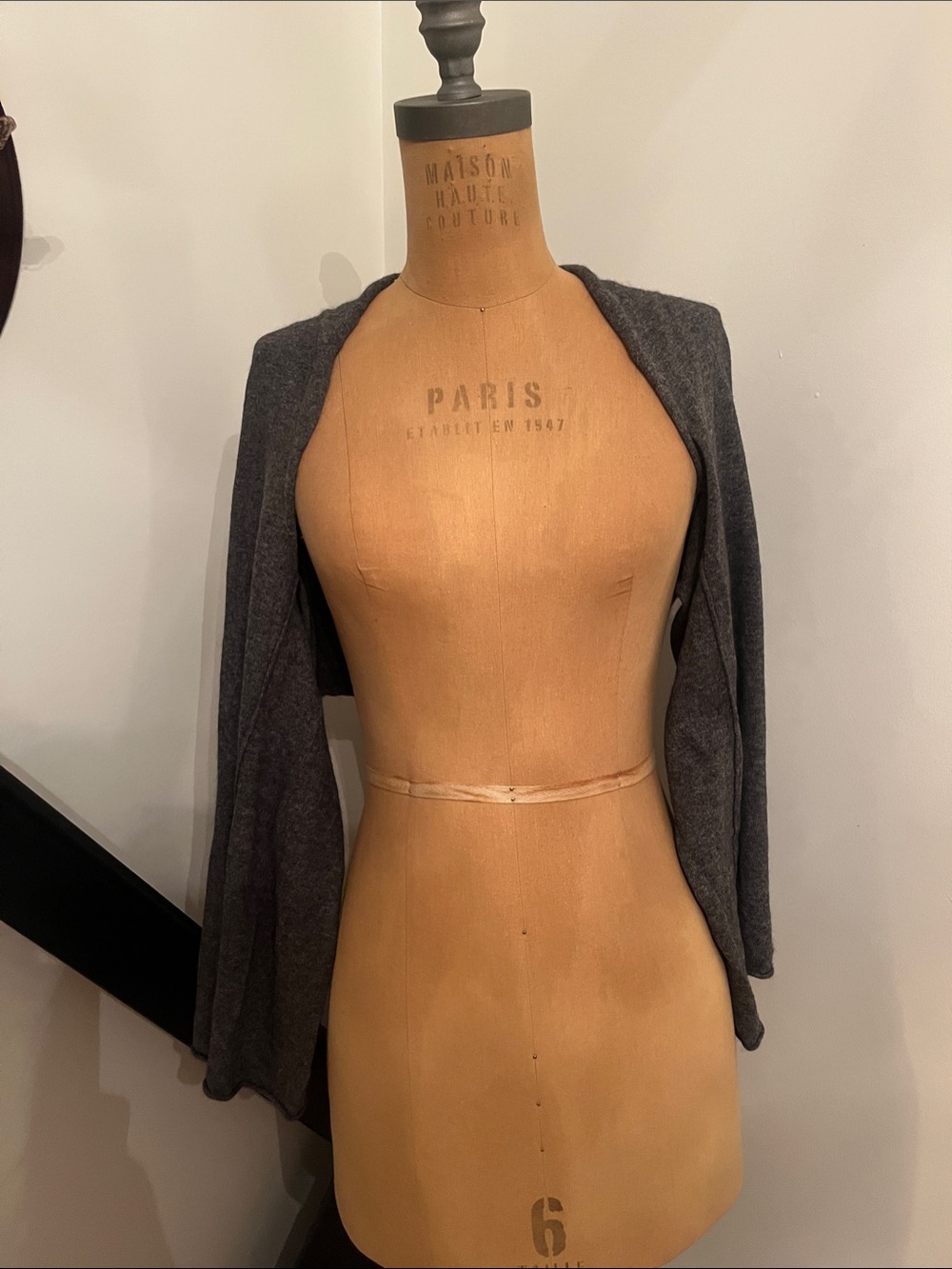 Women's Gray Shrug Cardigan